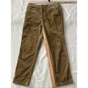 Polo Ralph Lauren Pants Mens Sz M 32x28 Brown Corduroy Trousers Slacks Stretch